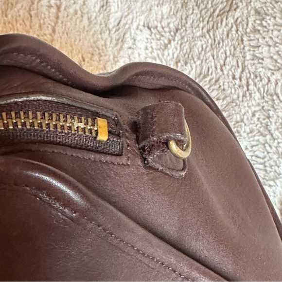 Vintage Beaumont Cocoa Leather Satchel with strap style 9871 - Picture 8 of 14